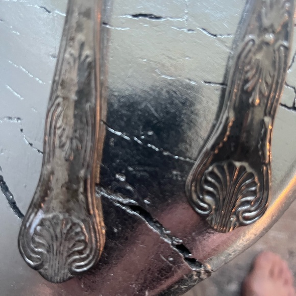 Vintage Sheffield, England, silver plated, fruit, spoons, or salad, spoons - Picture 10 of 16